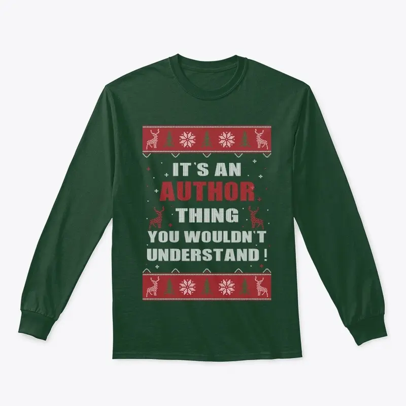 Author Thing Christmas LS Tee